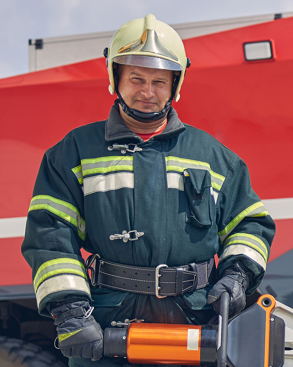 strong2 handsome firefighters standing near the fir 3kpmy7n.jpg