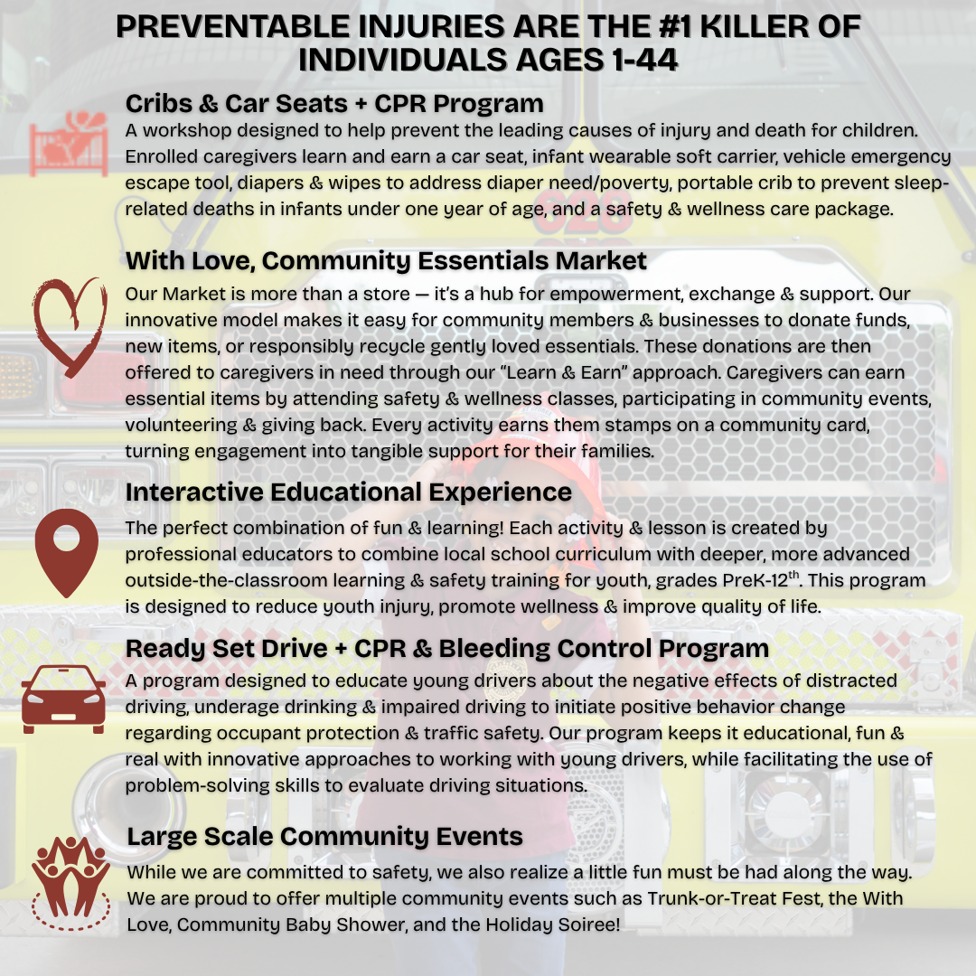 cribs & car seats + cpr program